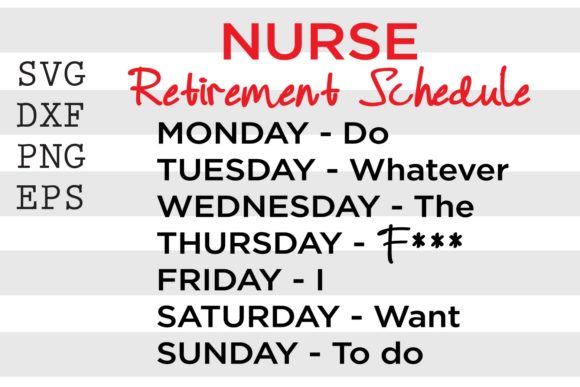 A Designer’s Review of the Nurse Retirement Schedule SVG