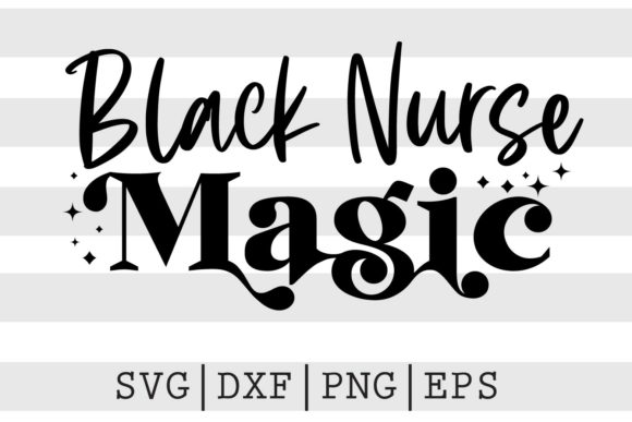 Black Nurse Magic: A Heartfelt Embroidery Design
