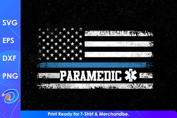 Paramedic Nurse America Flag SVG Files Review